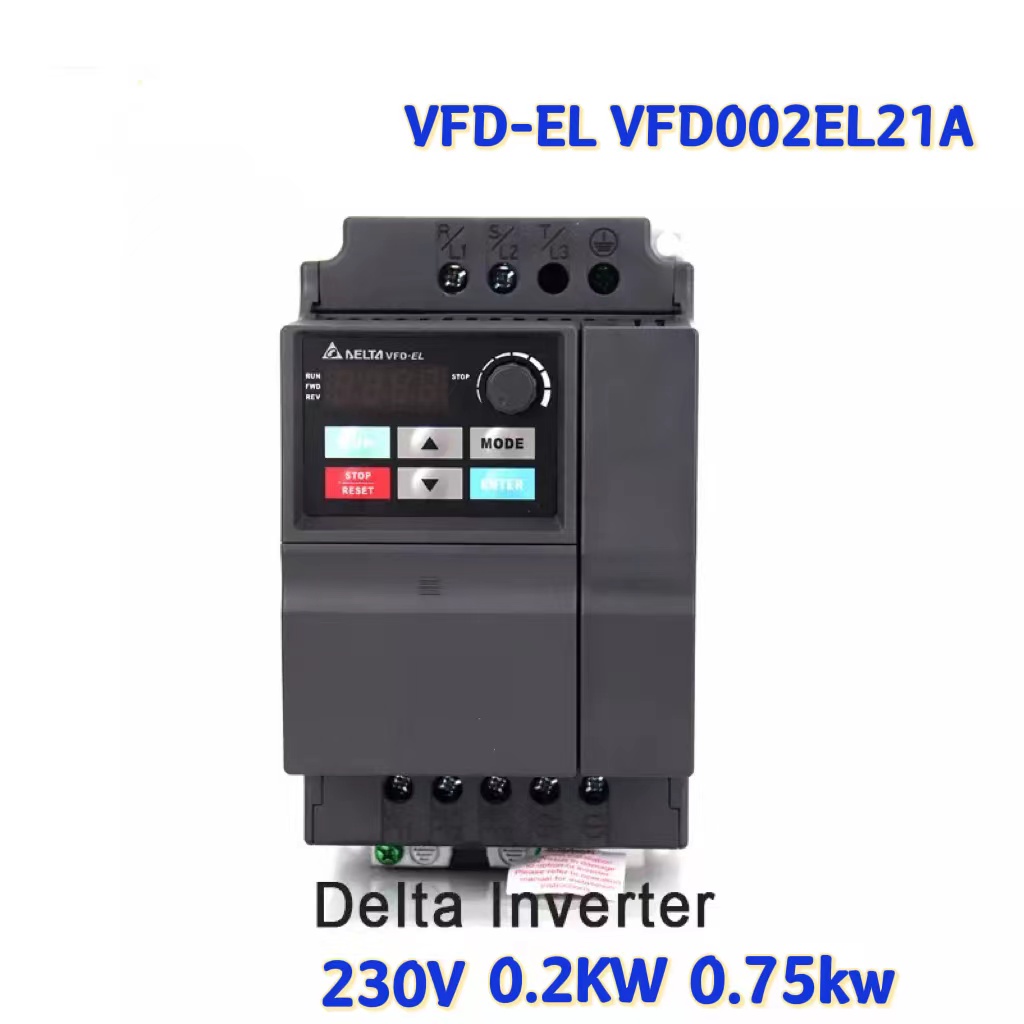 Delta Inverter VFD-EL VFD002EL - đánh giá và giá Vfd 0.75Kw Mini Inverter