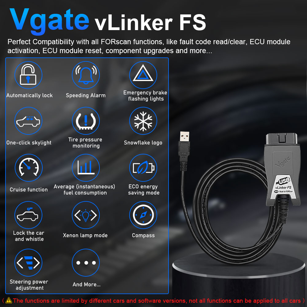 Vgate ELM327 vLinker FS USB OB - đánh giá và giá Vfd With Brake Resistor