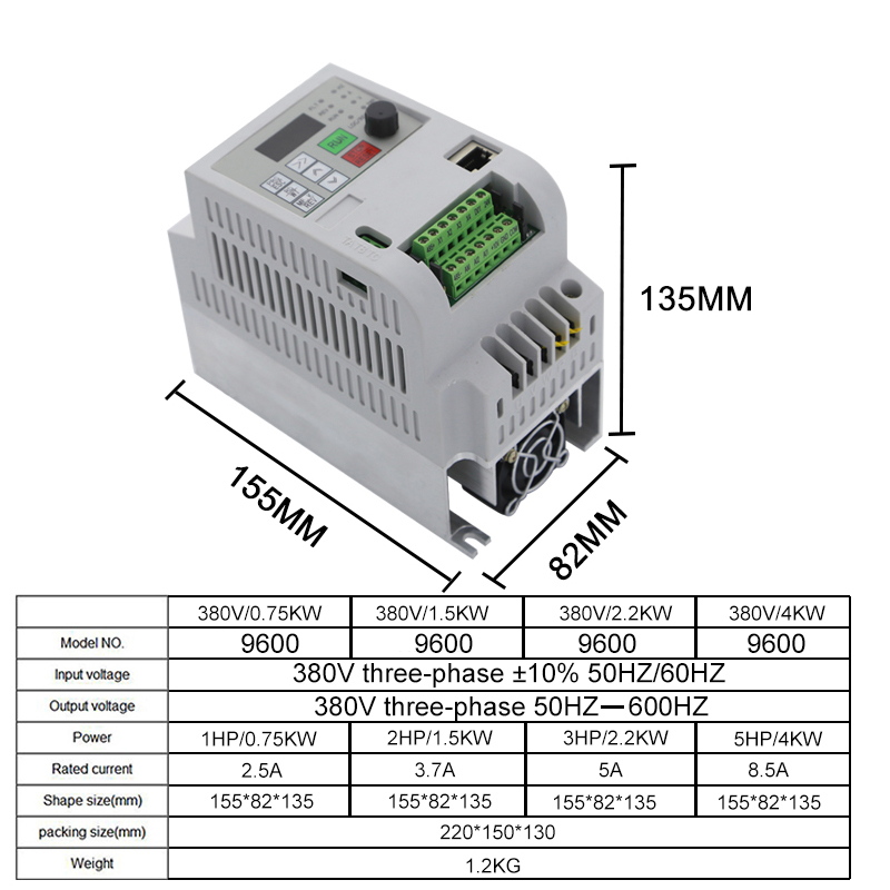 RS485 VFD  380V 3 Phase output - đánh giá và giá Vfd 7.5Kw Inverter Motor