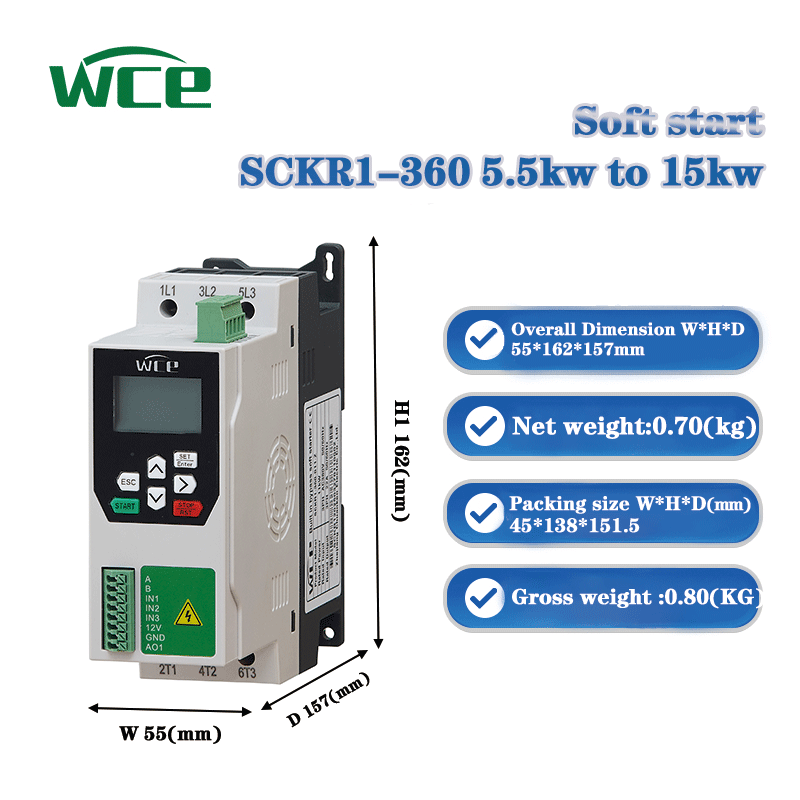 Motor Soft Starter 0.75KW-5.5K - đánh giá và giá Variable Frequency Drive 3 Phase 380V