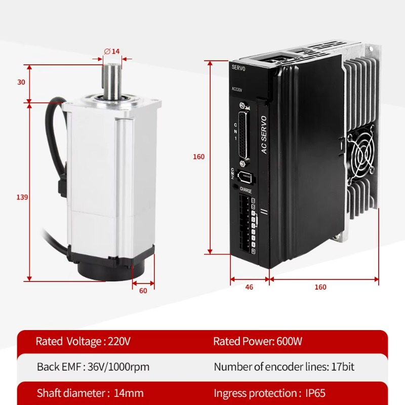 60ST 3000RPM AC Servo Motor Fl - đánh giá và giá Servo Motor 400W With Driver