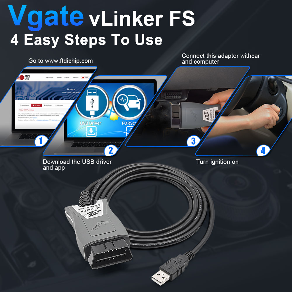 Vgate VLinker FS ELM327 For Fo - đánh giá và giá Vfd With Brake Resistor