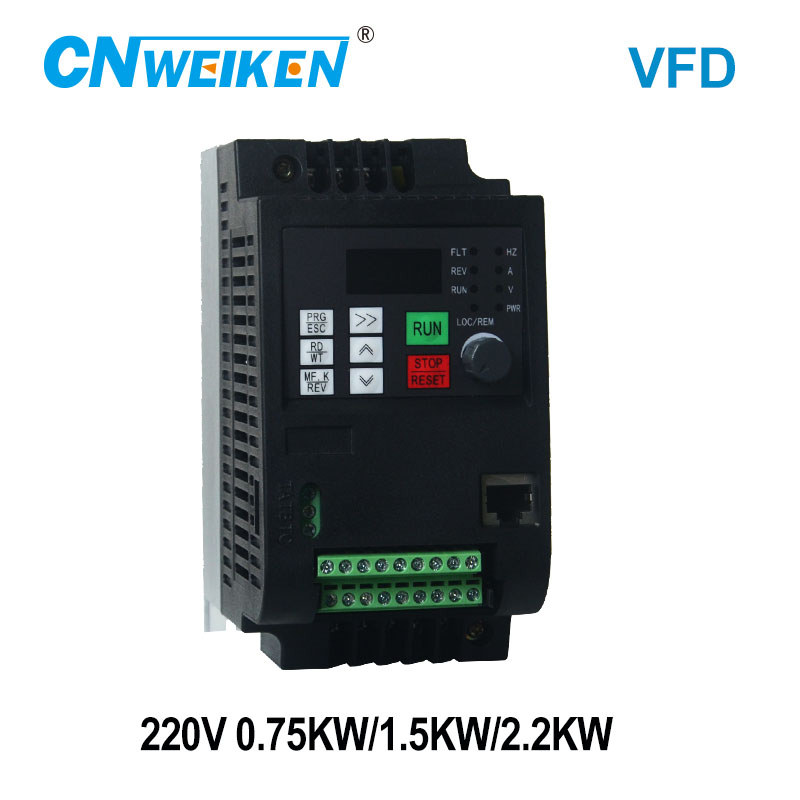 CNWeiKen-1.5KW/2.2KW 220V Sing - đánh giá và giá Vfd 2.2Kw Single Phase 220V