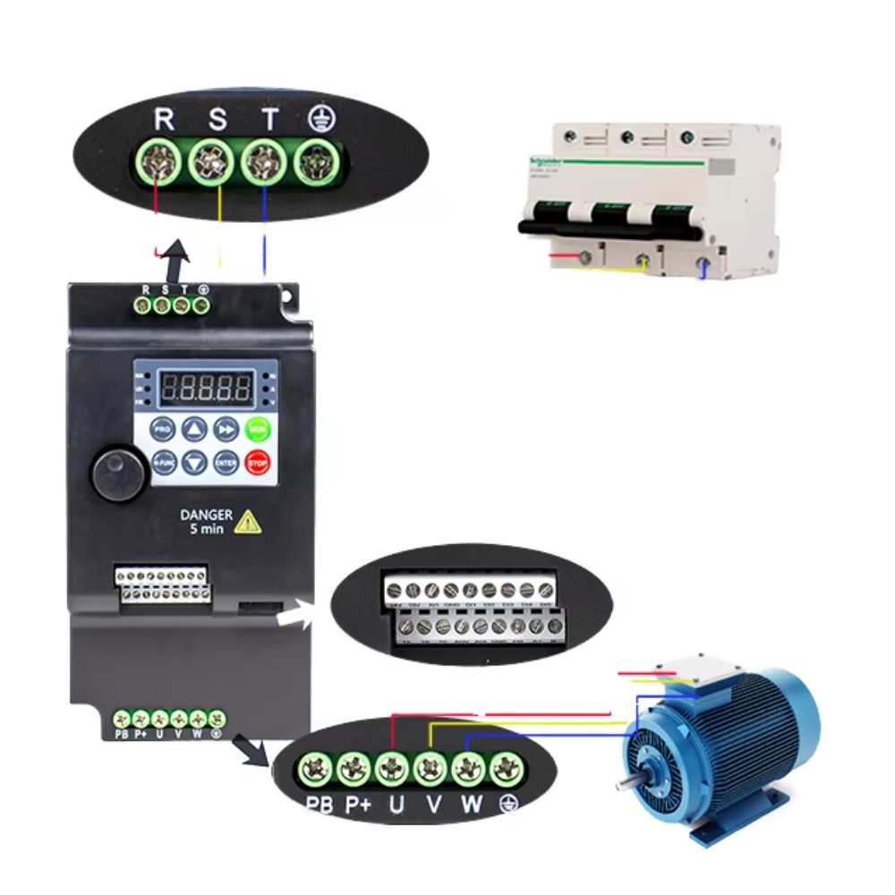 3 Phase VFD Variable Frequency - đánh giá và giá Vfd 0.75Kw Mini Inverter