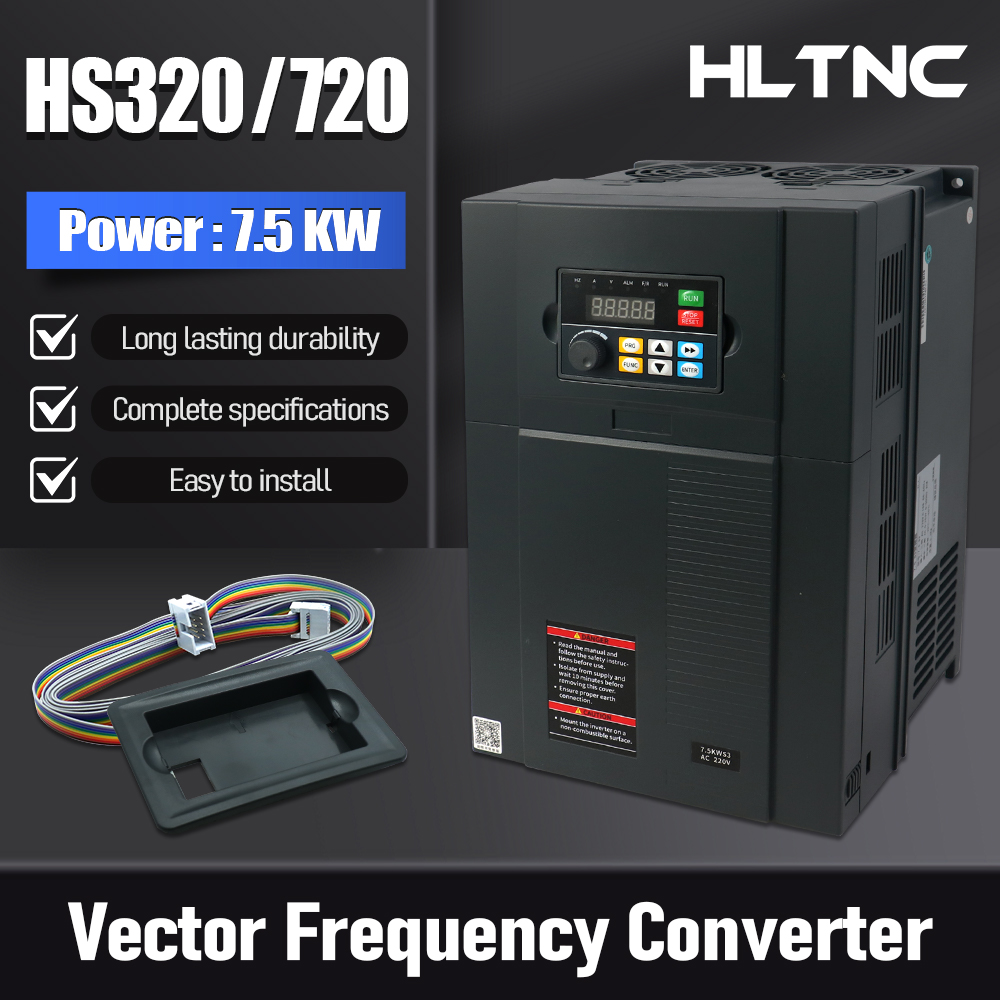 HTNC HS320-7.5 7.5KW VFD Frequ - đánh giá và giá Vfd 7.5Kw Inverter Motor