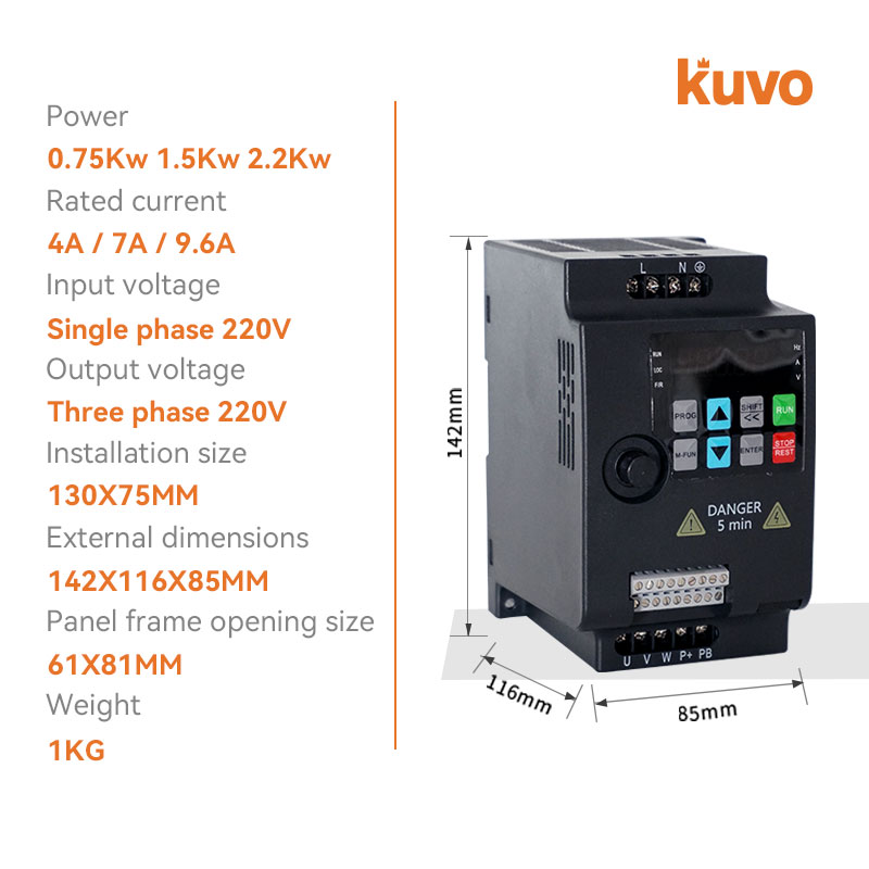 220V 0.75KW/1.5KW/2.2KW 1HP/2H - đánh giá và giá Vfd 0.75Kw Mini Inverter