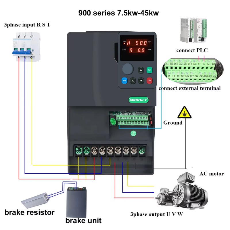 Customizable  3Phase 30KW 37KW - đánh giá và giá Variable Frequency Drive 3 Phase 380V
