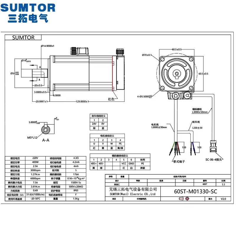 Servo Motors Kit 220v 400w Bra - đánh giá và giá Servo Motor 400W With Driver