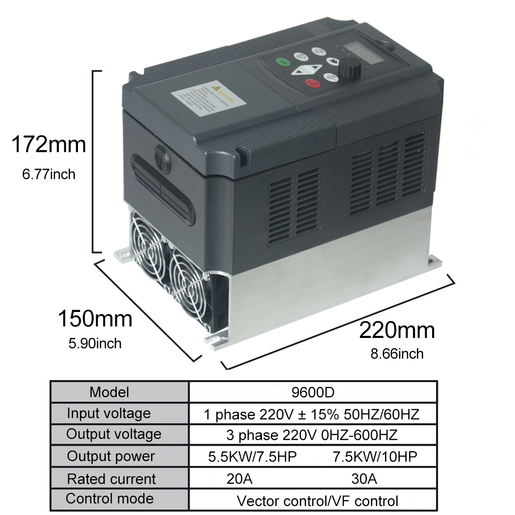 220V VFD 1.5kw 2.2kw single-ph - đánh giá và giá Vfd 2.2Kw Single Phase 220V