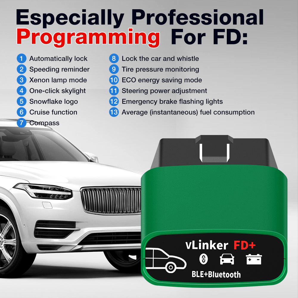 Vgate VLinker FD ELM327 FORSca - đánh giá và giá Vfd With Brake Resistor