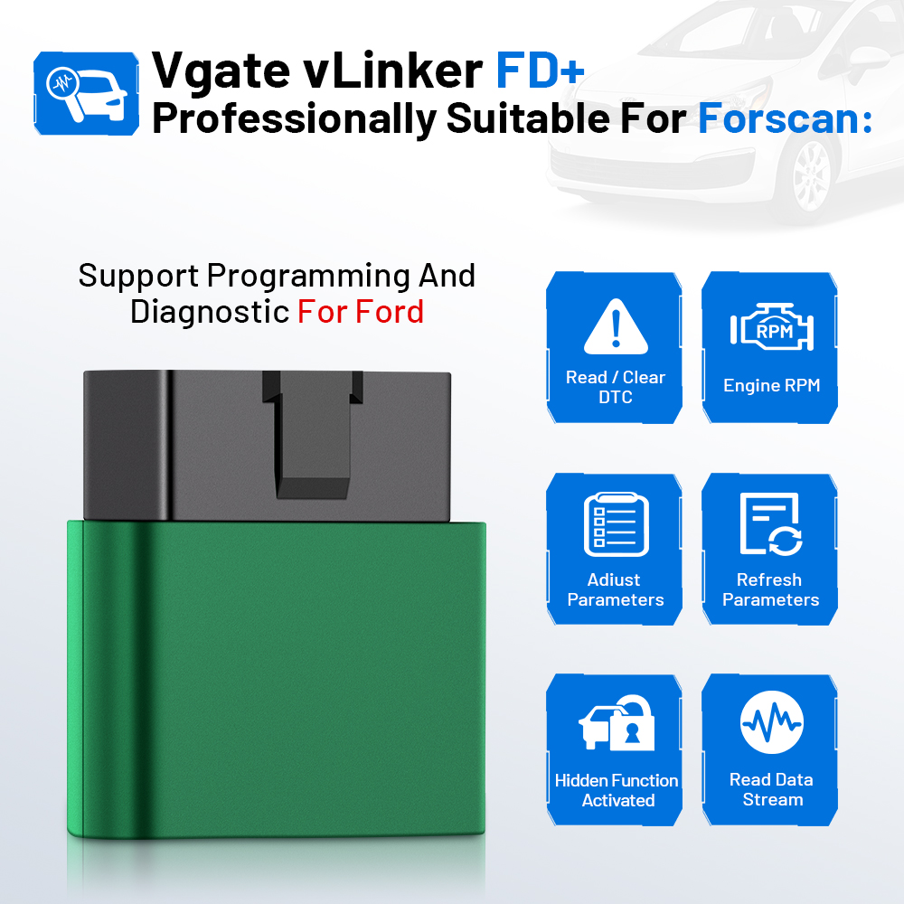 Vgate VLinker FD ELM327 FORSca - đánh giá và giá Vfd With Brake Resistor
