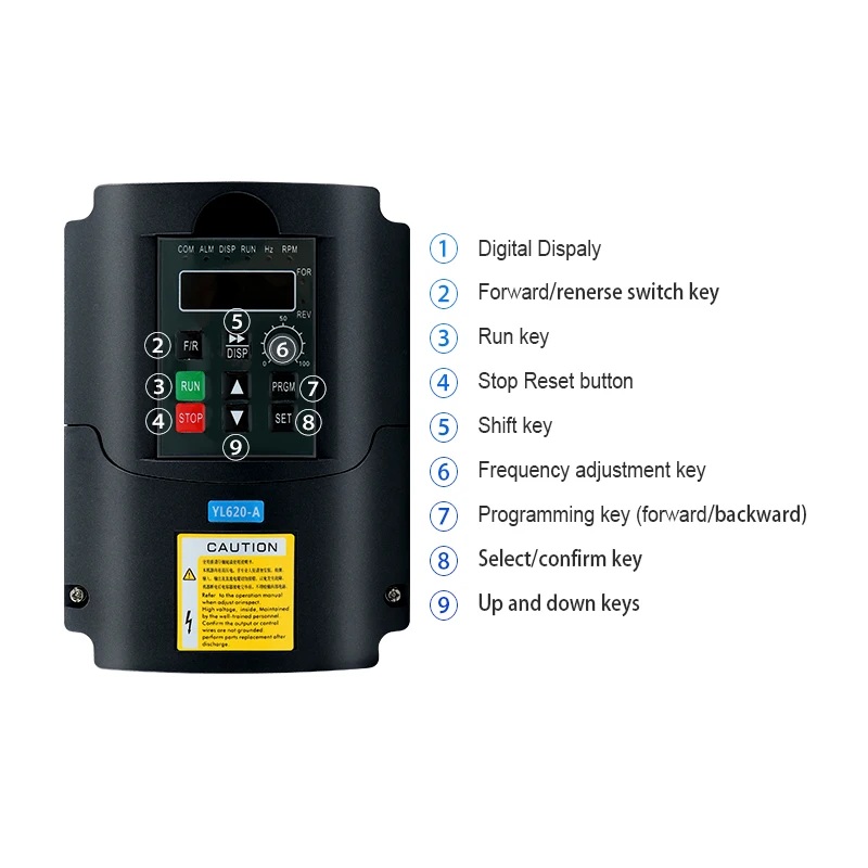 Local Stock MHCNC YL620 A VFD  - đánh giá và giá Vfd 2.2Kw Single Phase 220V