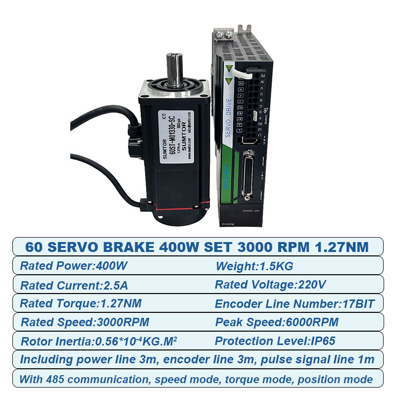Servo Motors Kit 220v 400w Bra - đánh giá và giá Servo Motor 400W With Driver