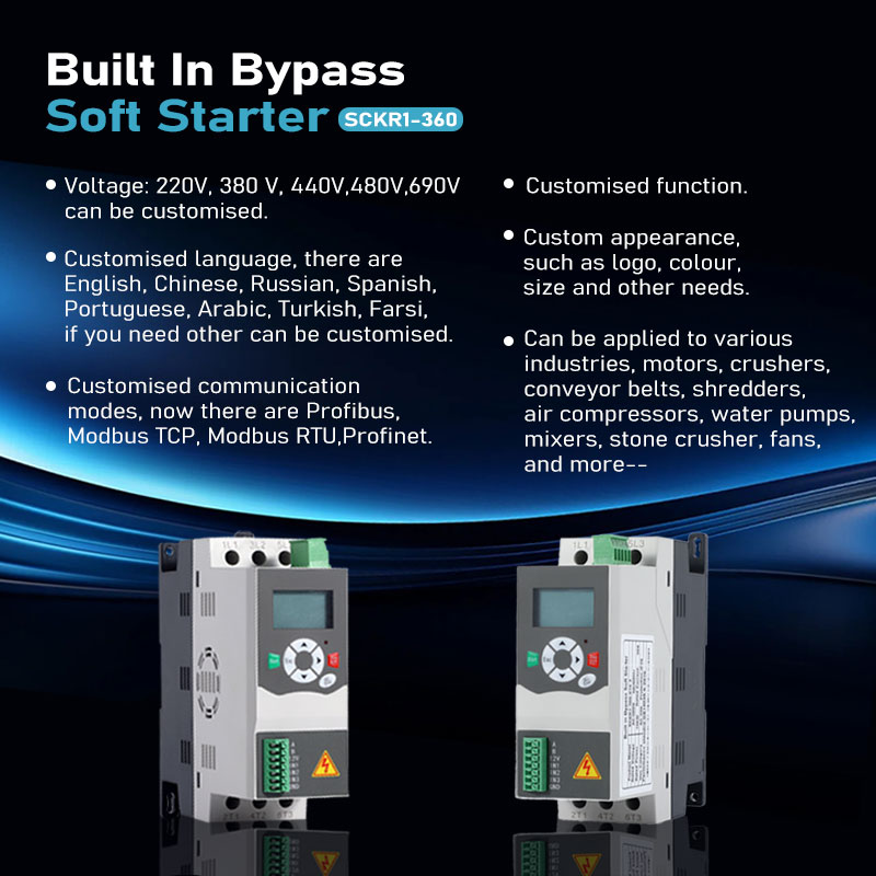 Soft Starter  Built-in Bypass  - đánh giá và giá Soft Starter 30Kw Motor