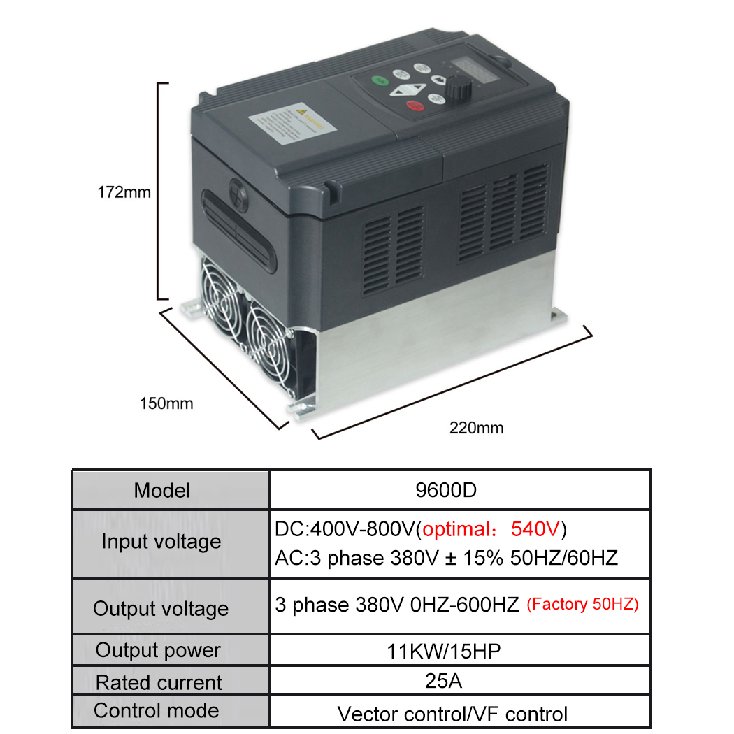 PV solar inverter DC to AC thr - đánh giá và giá Vfd 11Kw Pump Controller