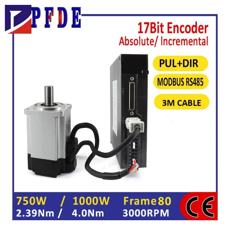 17bit Incremental Encoder AC22 - đánh giá và giá Servo Driver 750W Ac Servo Motor